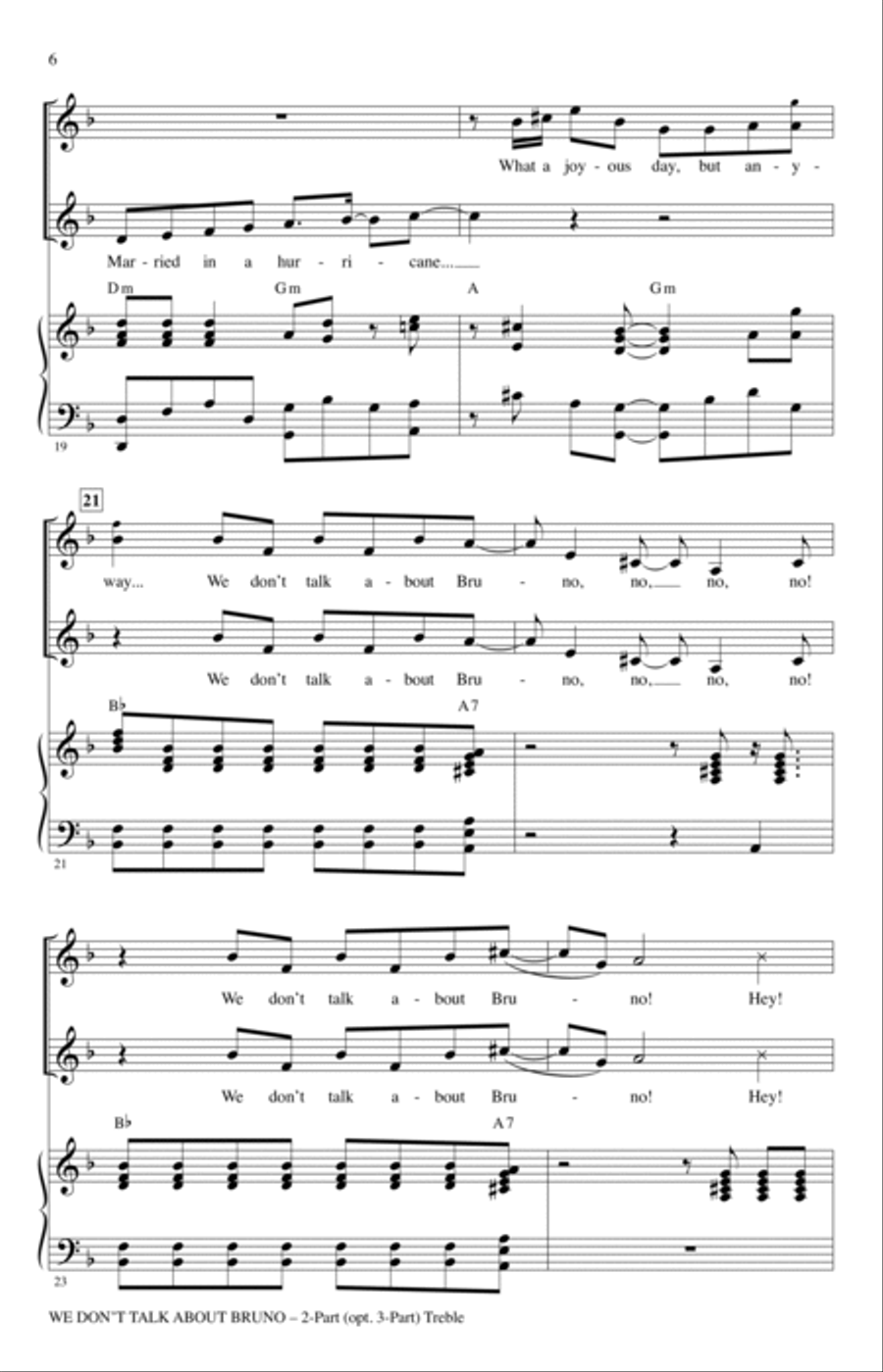 We Don't Talk About Bruno (arr. Audrey Snyder)