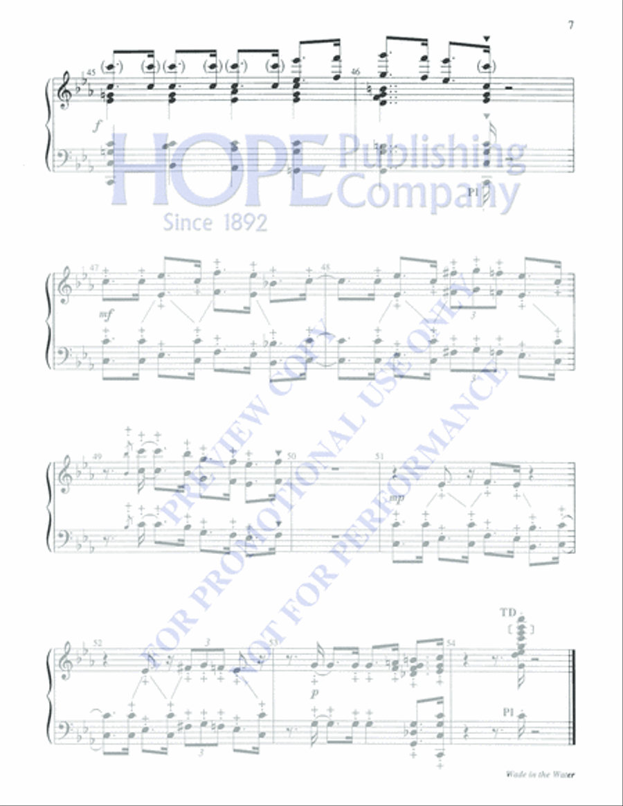 Wade in the Water 5-Octaves scores gallery preview page 7