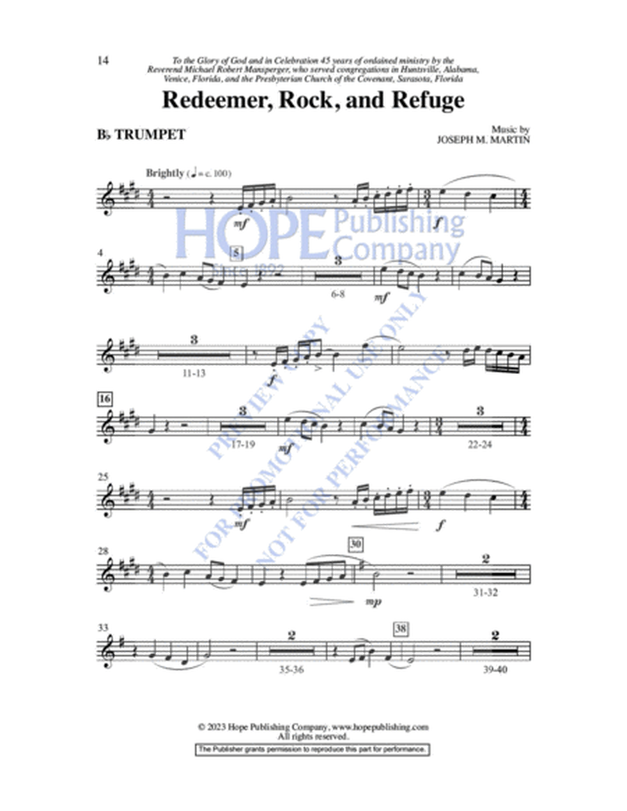 Redeemer, Rock, and Refuge image number null