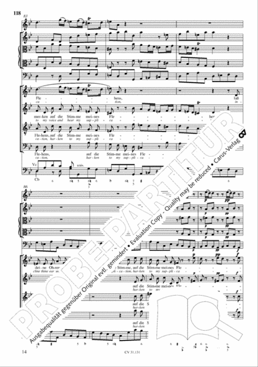 The Complete Sacred Vocal Works (Das geistliche Vokalwerk) Voice scores gallery preview page 119