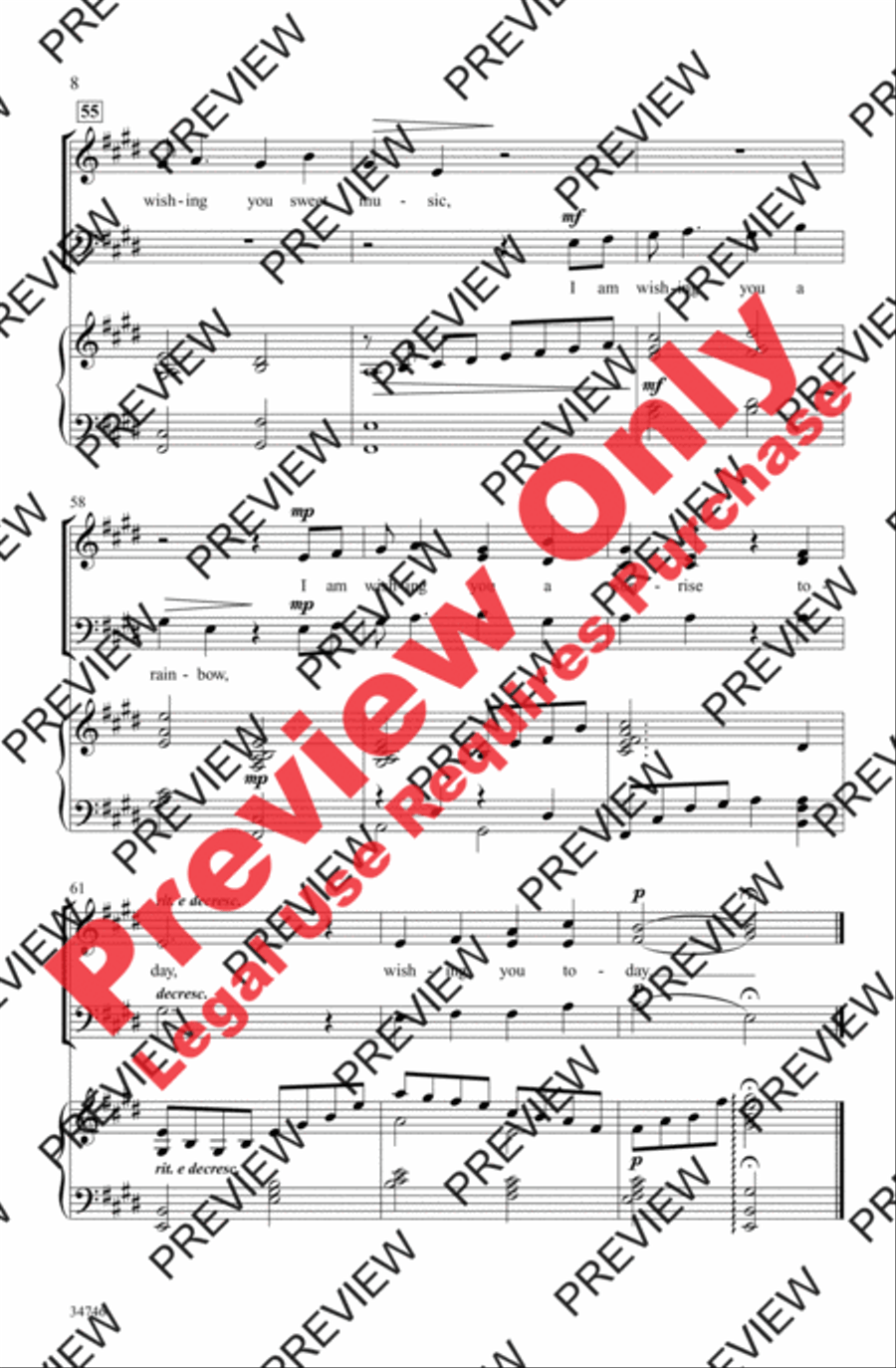 Wishing You a Sunrise 3-Part scores gallery preview page 8