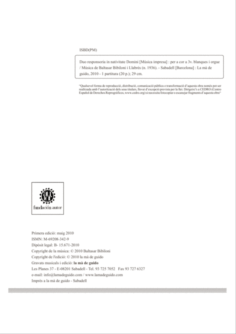 Duo responsoria in nativitate domini SSA scores gallery preview page 4