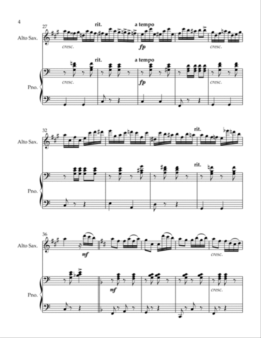 Abonnenten Alto Saxophone scores gallery preview page 4