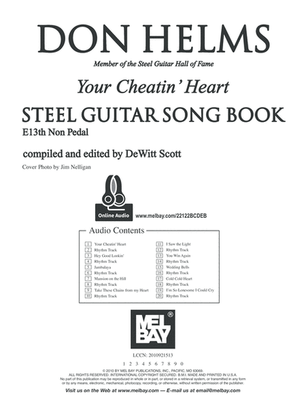Don Helms - Your Cheatin' Heart - Steel Guitar Song Book image number null