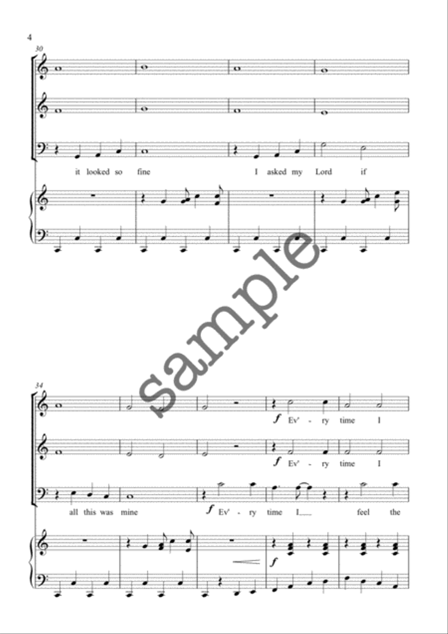 Every Time I Feel the Spirit 3-Part scores gallery preview page 4