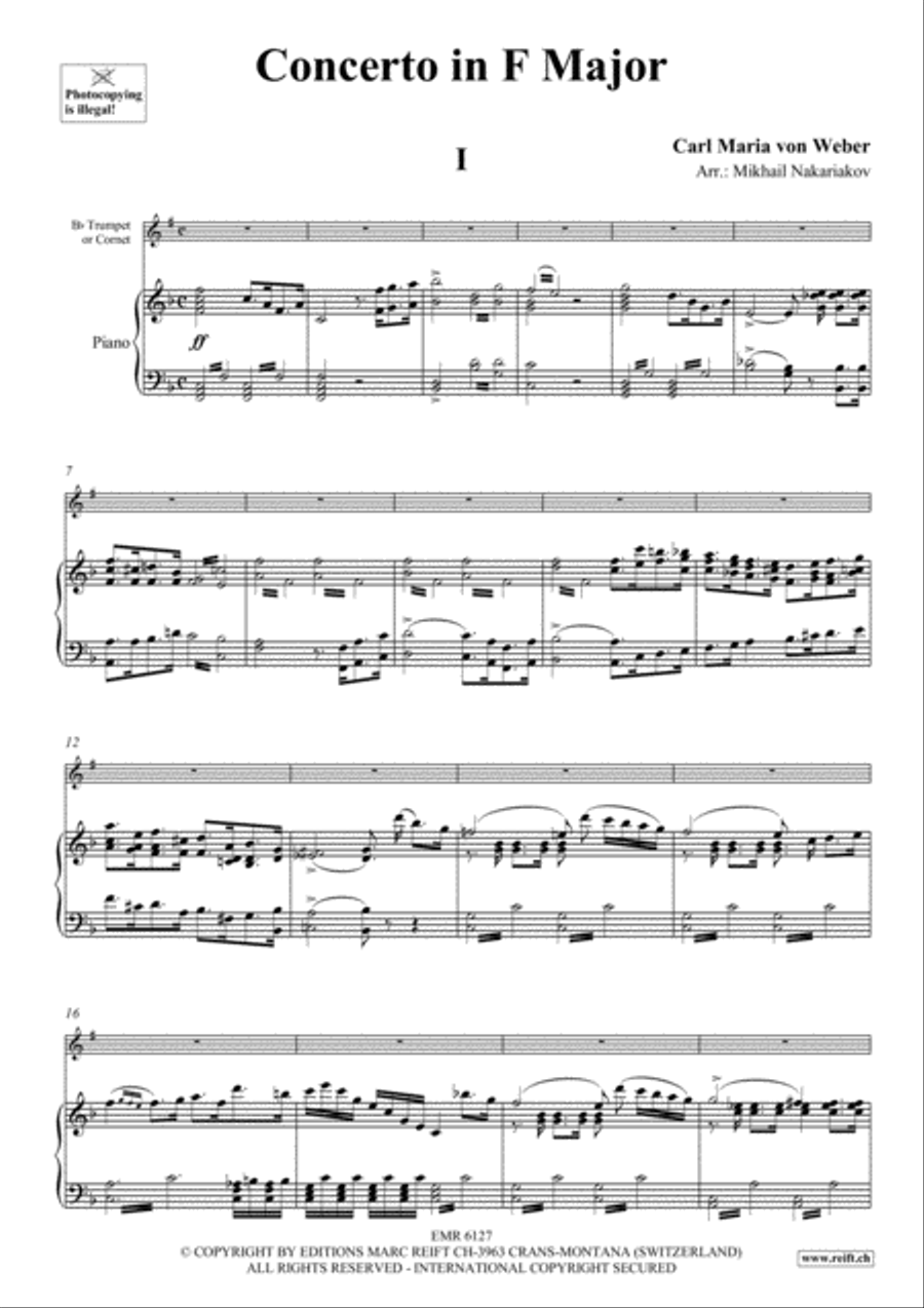 Concerto in F Major Cornet scores gallery preview page 4