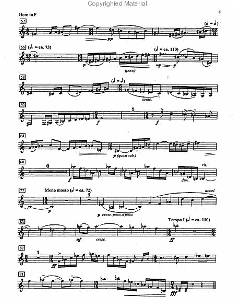 Sonata No. 1 for Horn and Piano Horn scores gallery preview page 3