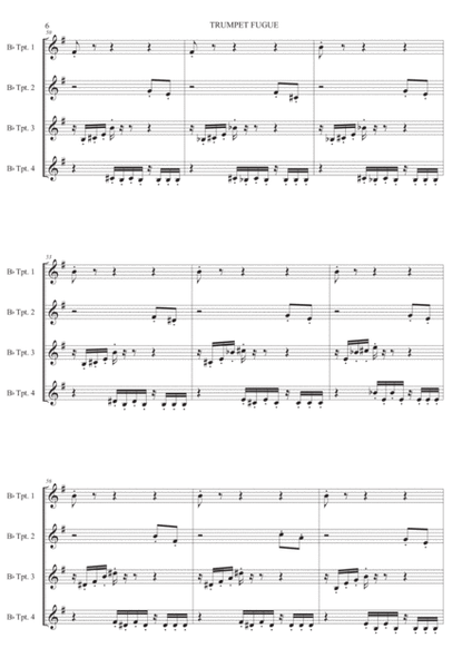Trumpet Fugue - Trumpet quartet image number null