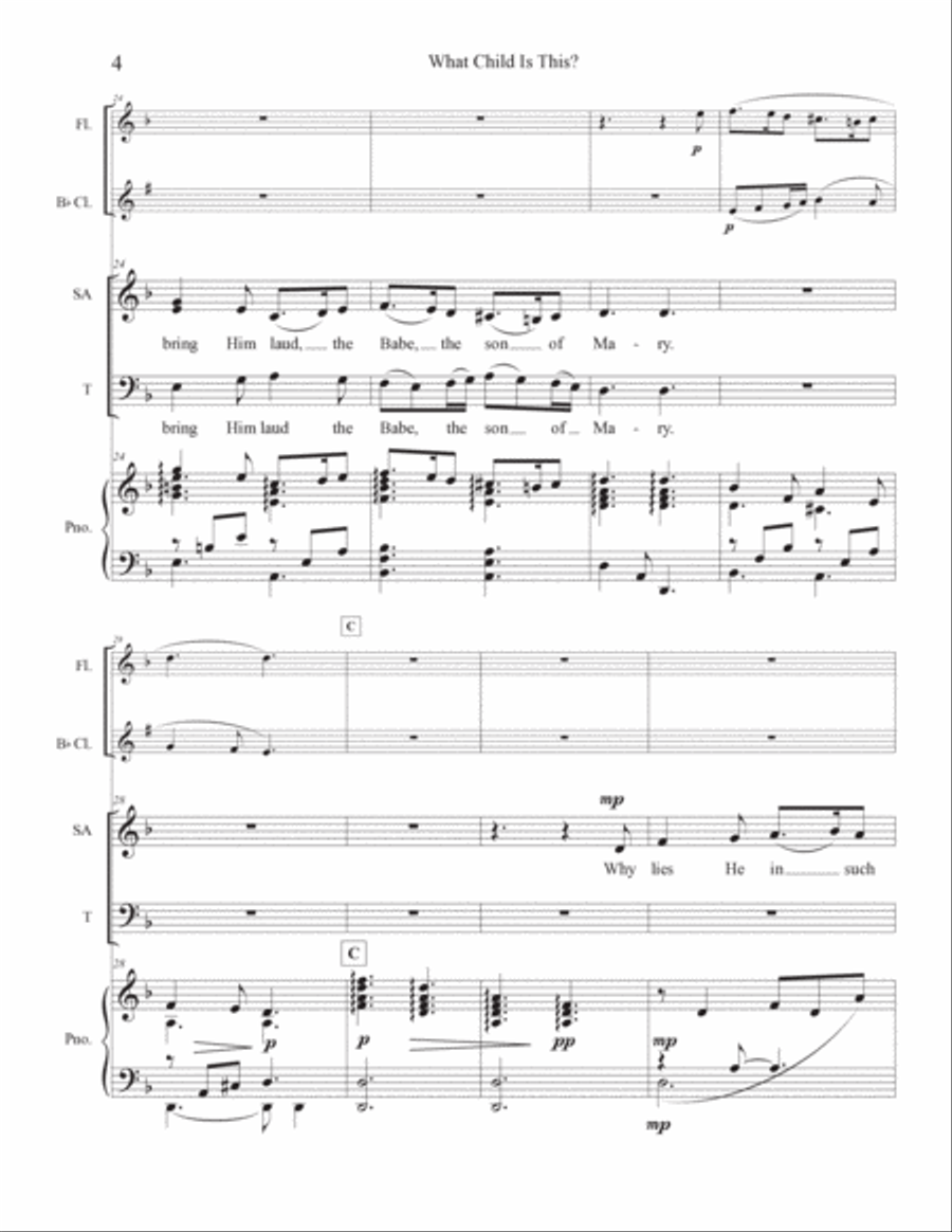 What Child Is This? 3-Part scores gallery preview page 5