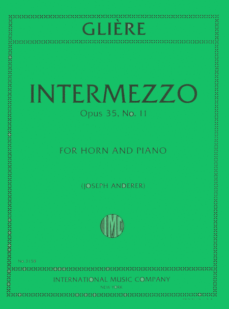Intermezzo, Op. 35 No. 11 (ANDERER)