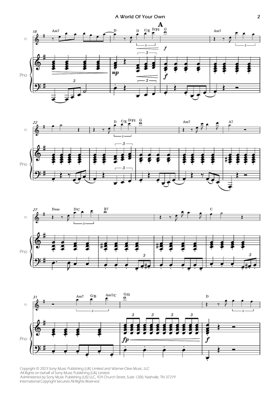 A World Of Your Own Flute scores gallery preview page 4