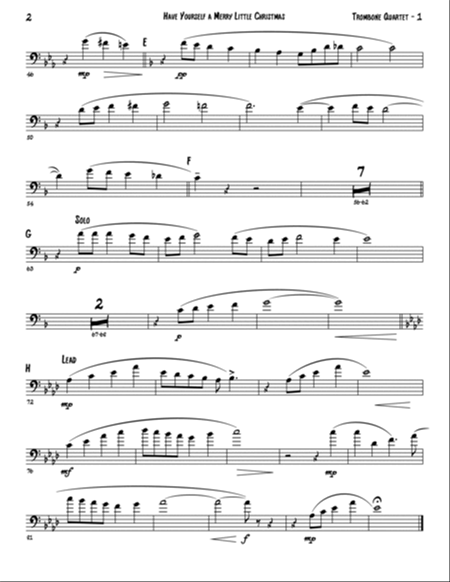 Have Yourself A Merry Little Christmas from MEET ME IN ST. LOUIS Brass Quartet scores gallery preview page 5
