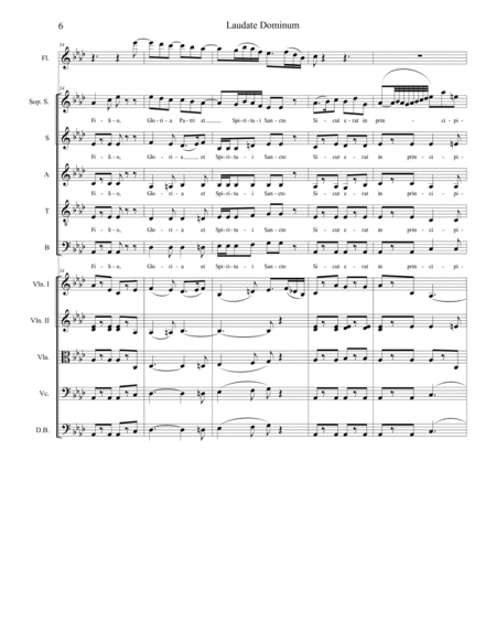 Laudate Dominum (Soprano Solo and SATB) (Full Score) image number null