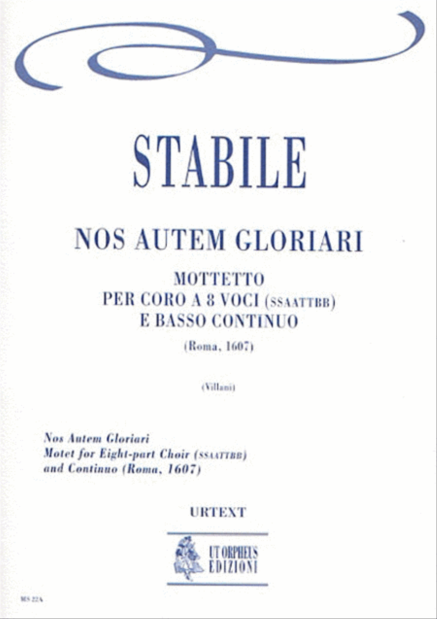 Nos Autem Gloriari. Motet (Roma 1607)