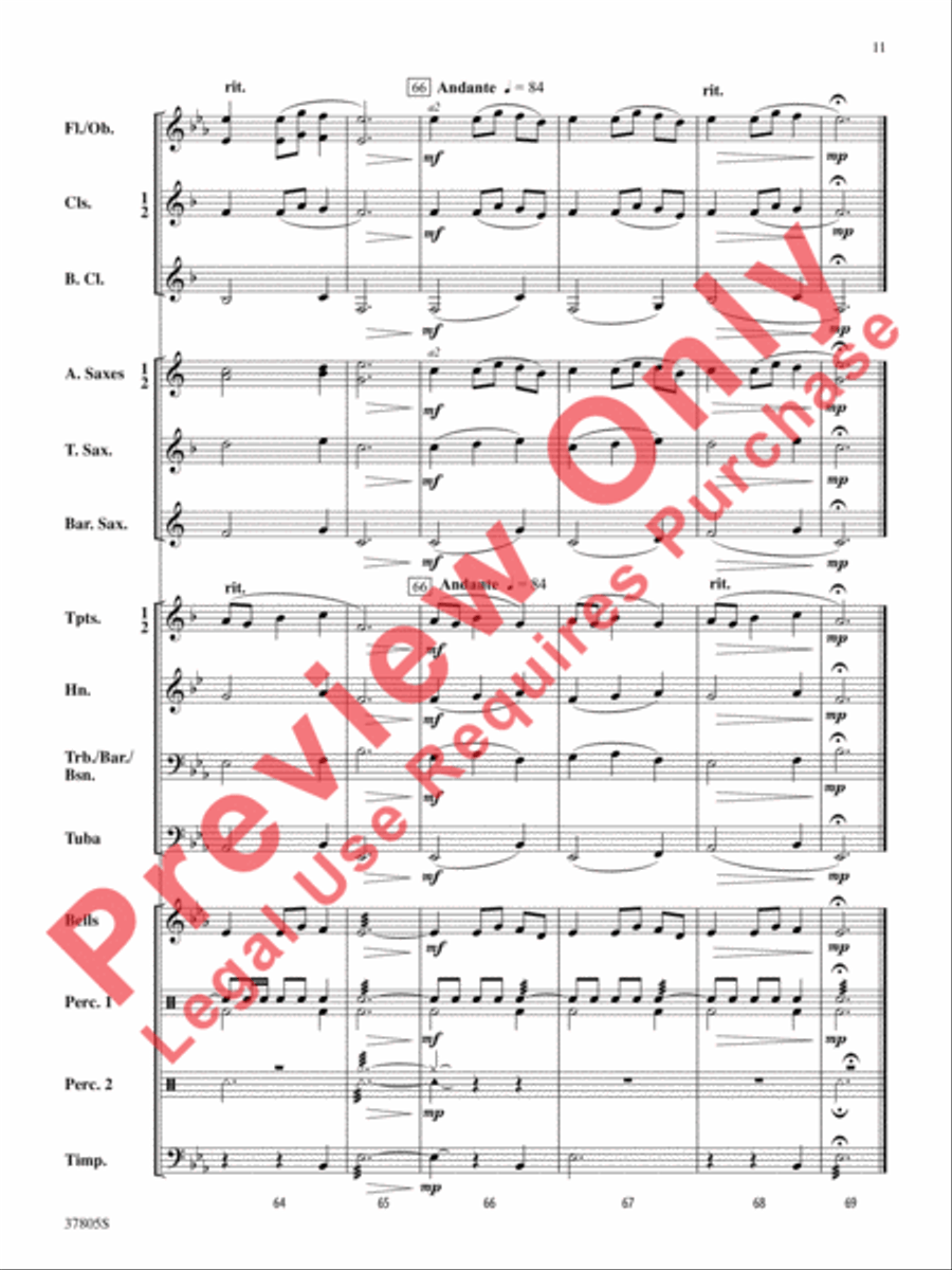 Daydreaming Concert Band scores gallery preview page 12
