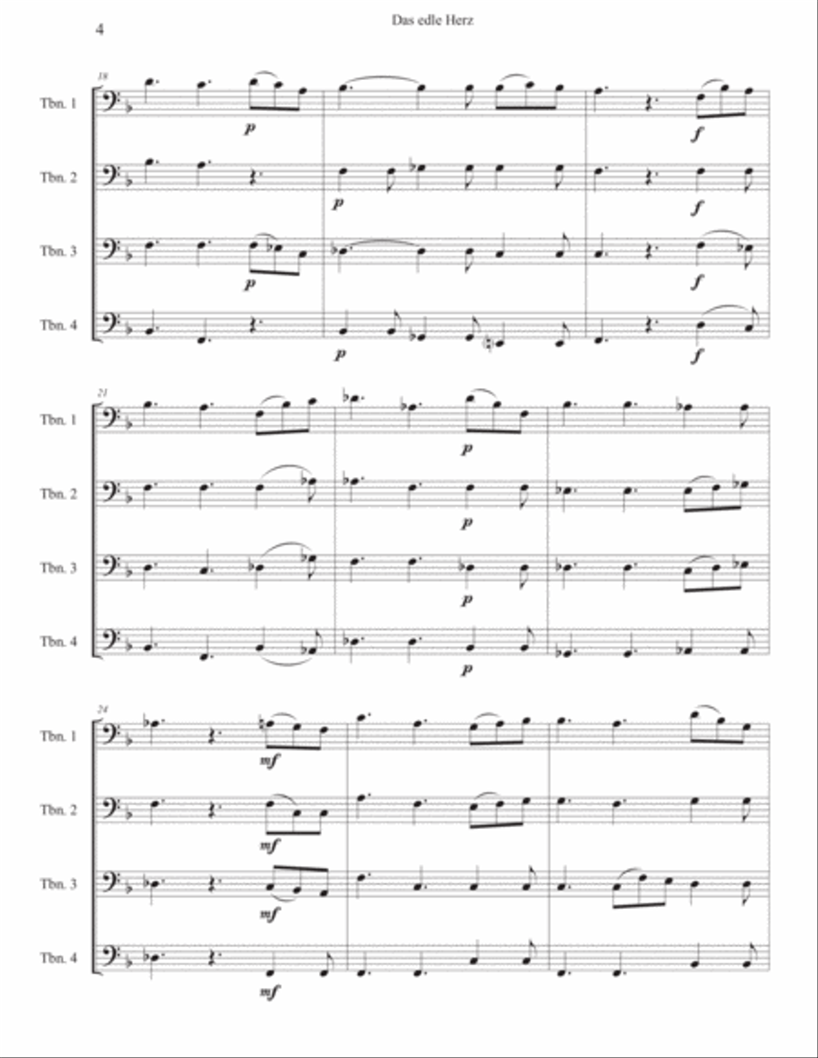 Three Pieces by Anton Bruckner: Trombone Quartet- Full Scores Three Pieces by Anton Bruckner: Trombone Quartet- Full Scores Trombone Quartet scores gallery preview page 6