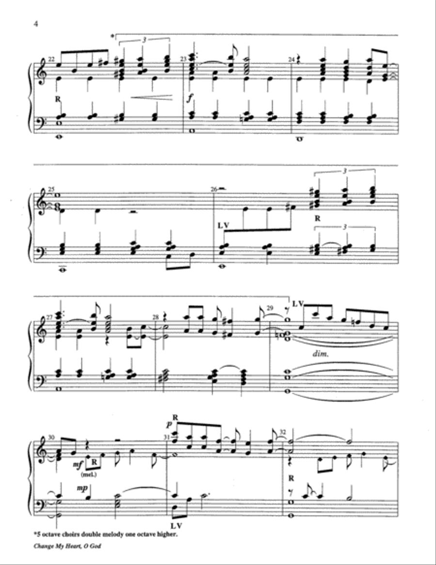Change My Heart, O God 5-Octaves scores gallery preview page 10