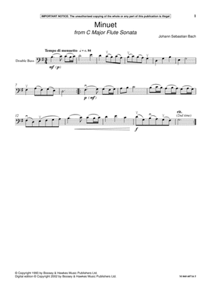 Book cover for Minuet (from C Major Flute Sonata)