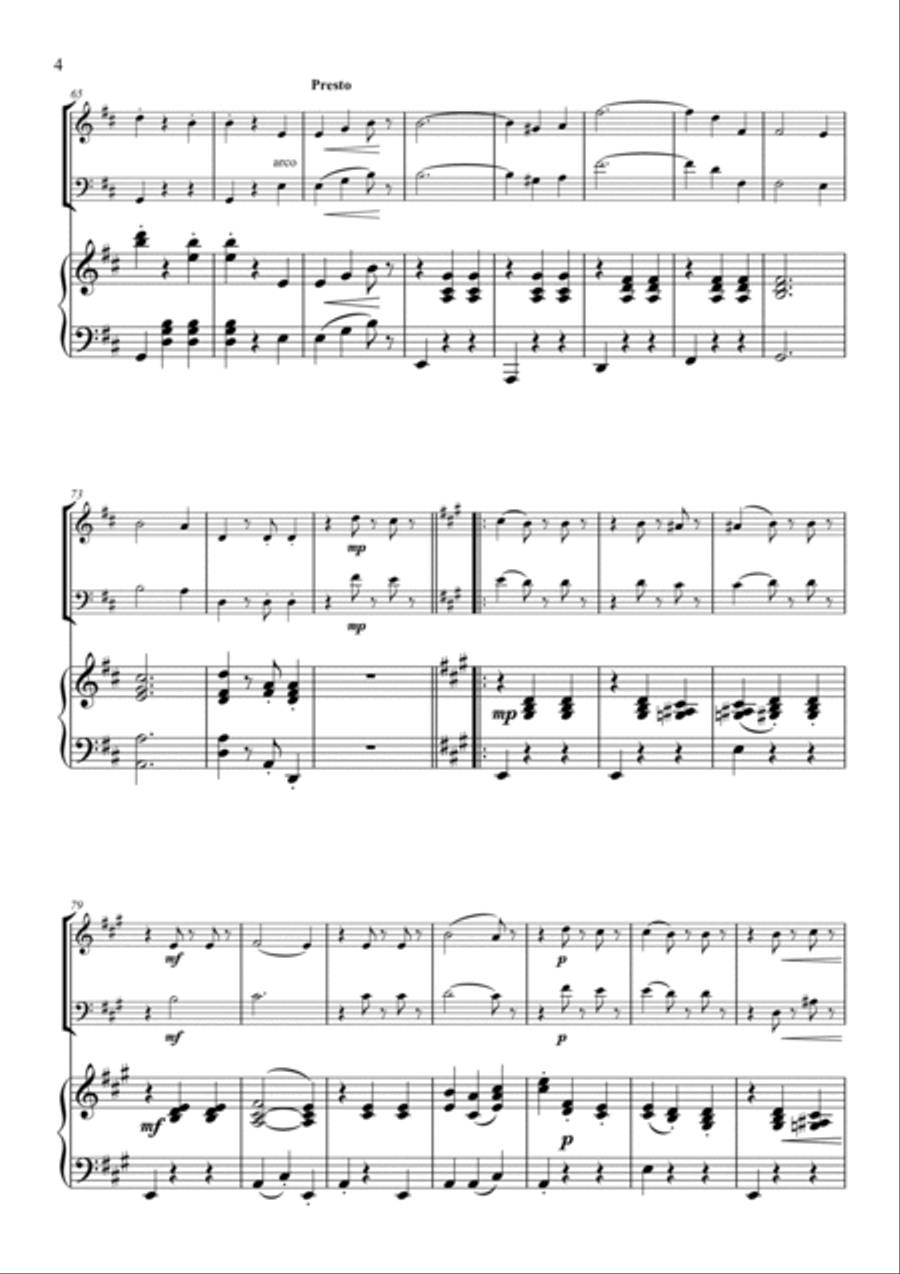 The Blue Danube - Piano Trio Piano Trio scores gallery preview page 5
