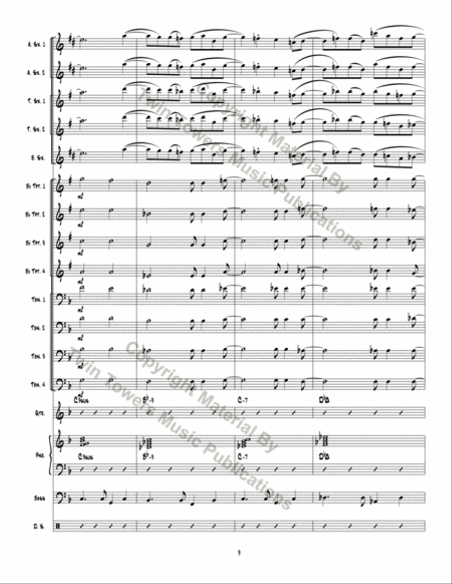 Man Ain't Said My Name Jazz Ensemble scores gallery preview page 10