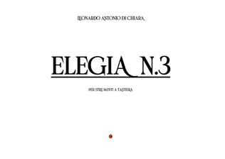 Book cover for Elegia n.3 per strumenti a tastiera