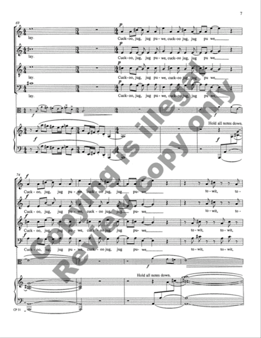 A Song, A Prayer, A Voyage 4-Part scores gallery preview page 36