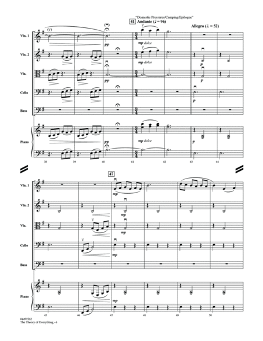 The Theory of Everything - Conductor Score (Full Score) String Orchestra scores gallery preview page 6