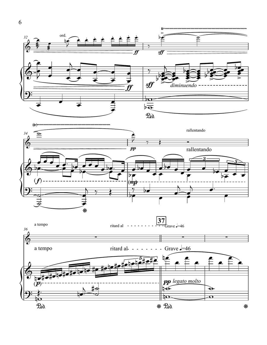 Canzone for Flute and Piano Chamber Music scores gallery preview page 6