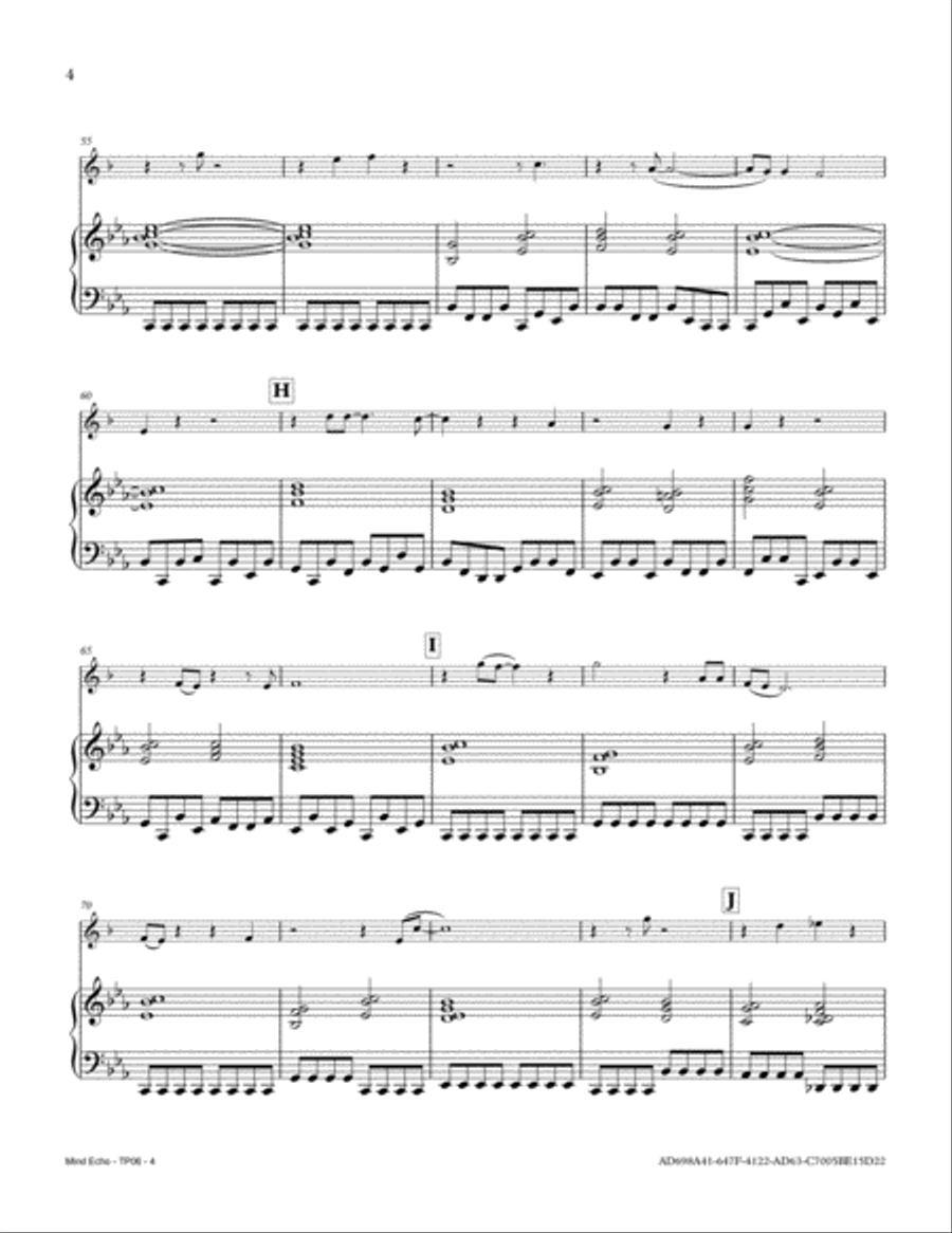 Mind Echo Trumpet Solo scores gallery preview page 4