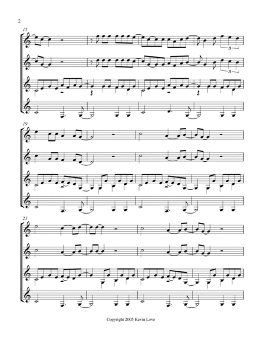 La Bomba (Guitar Quartet) - Score and Parts Guitar Ensemble scores gallery preview page 2
