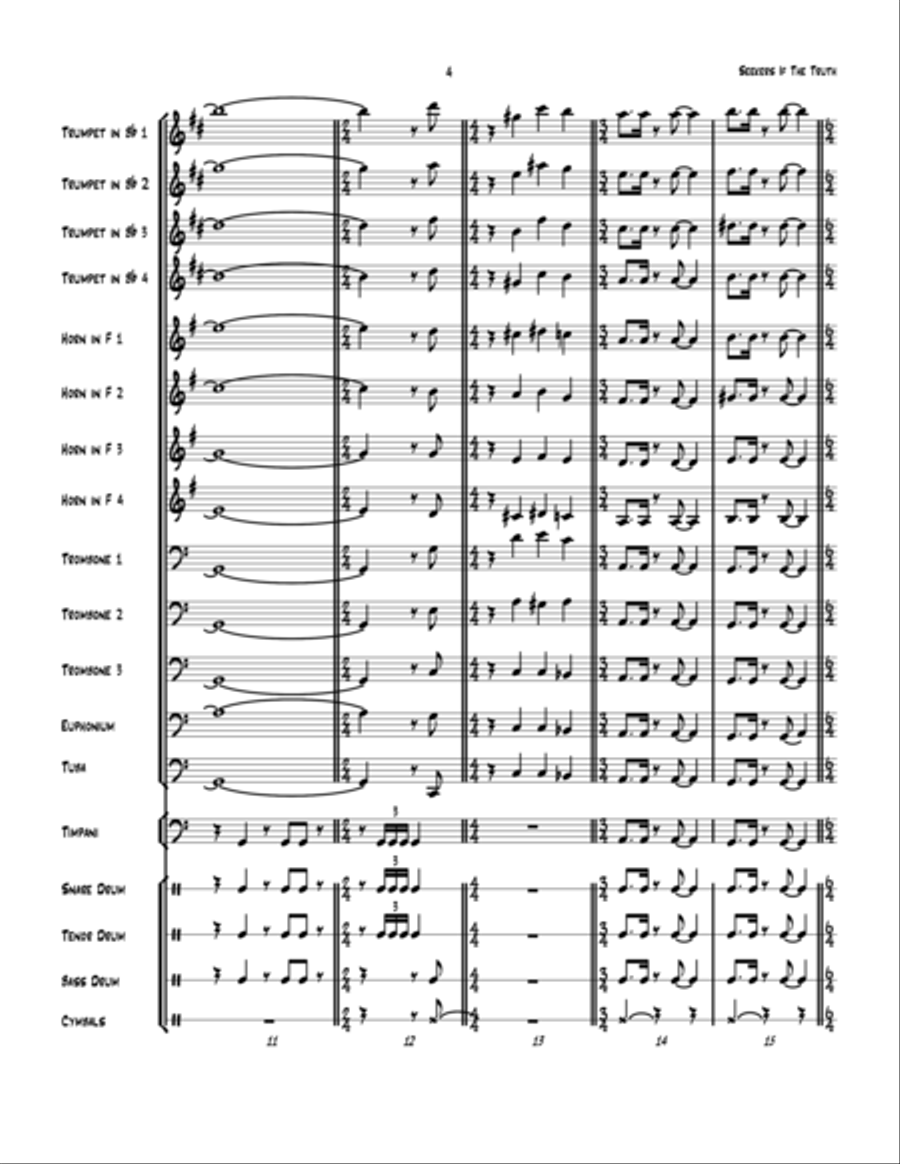 Seekers Of The Truth Seekers Of The Truth Percussion Ensemble scores gallery preview page 4