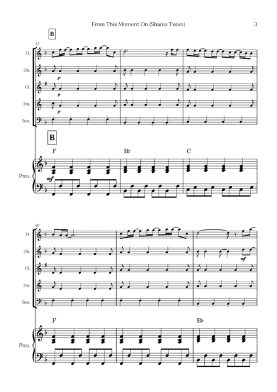 From This Moment On Bassoon scores gallery preview page 3
