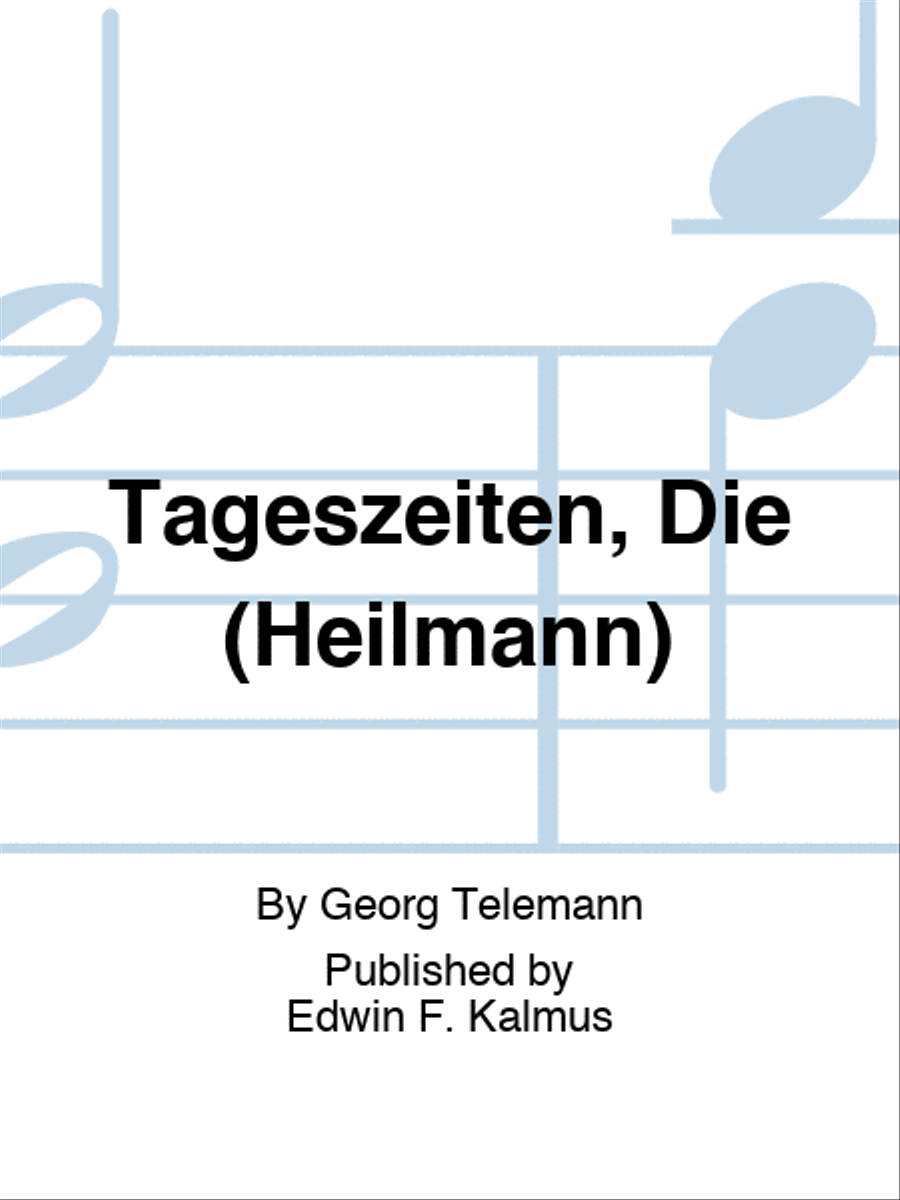 Tageszeiten, Die (Heilmann) Set of Parts scores gallery preview page 1
