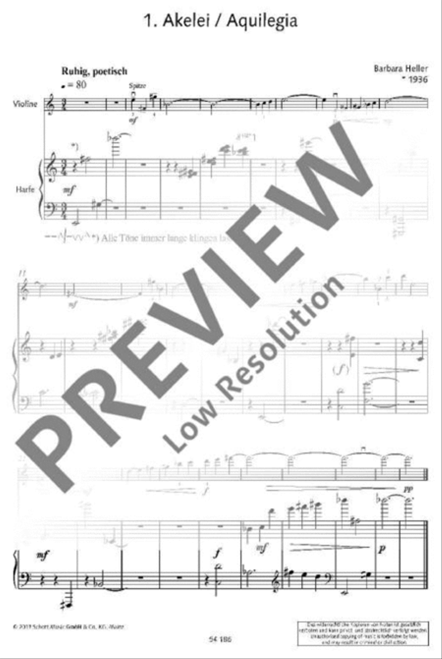 Musical Flowers Harp scores gallery preview page 5