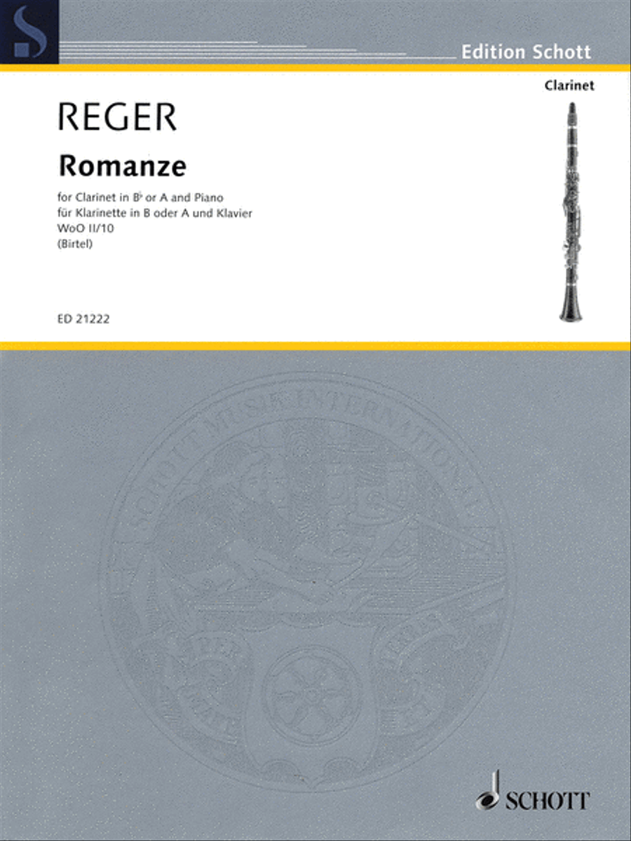 Romanze WoO II/10 Romanze WoO II/10 Clarinet Solo scores gallery preview page 1
