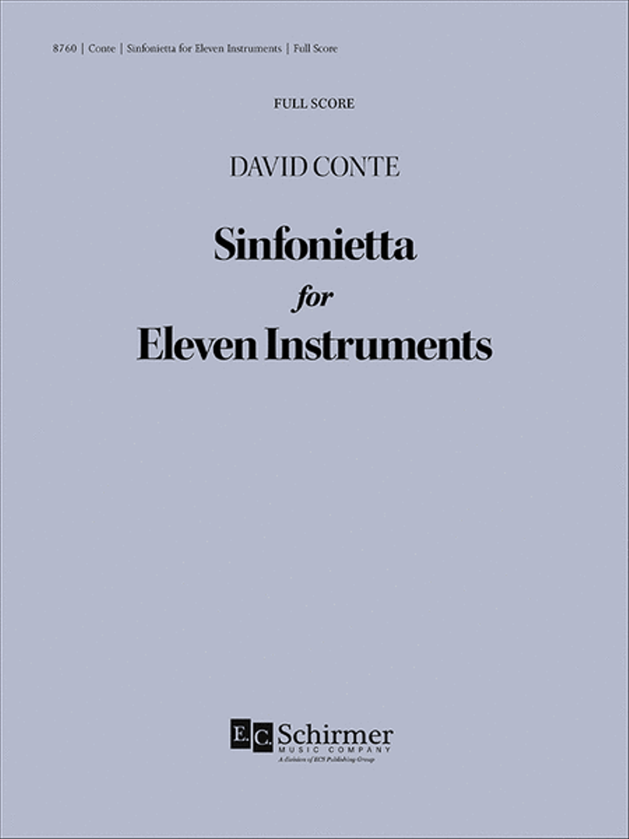 Sinfonietta for Eleven Instruments (Full Performance Set) Oboe scores gallery preview page 1