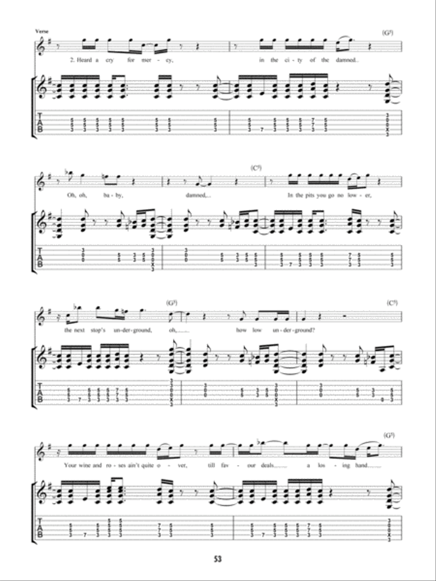 For Your Life For Your Life Guitar Tablature scores gallery preview page 4