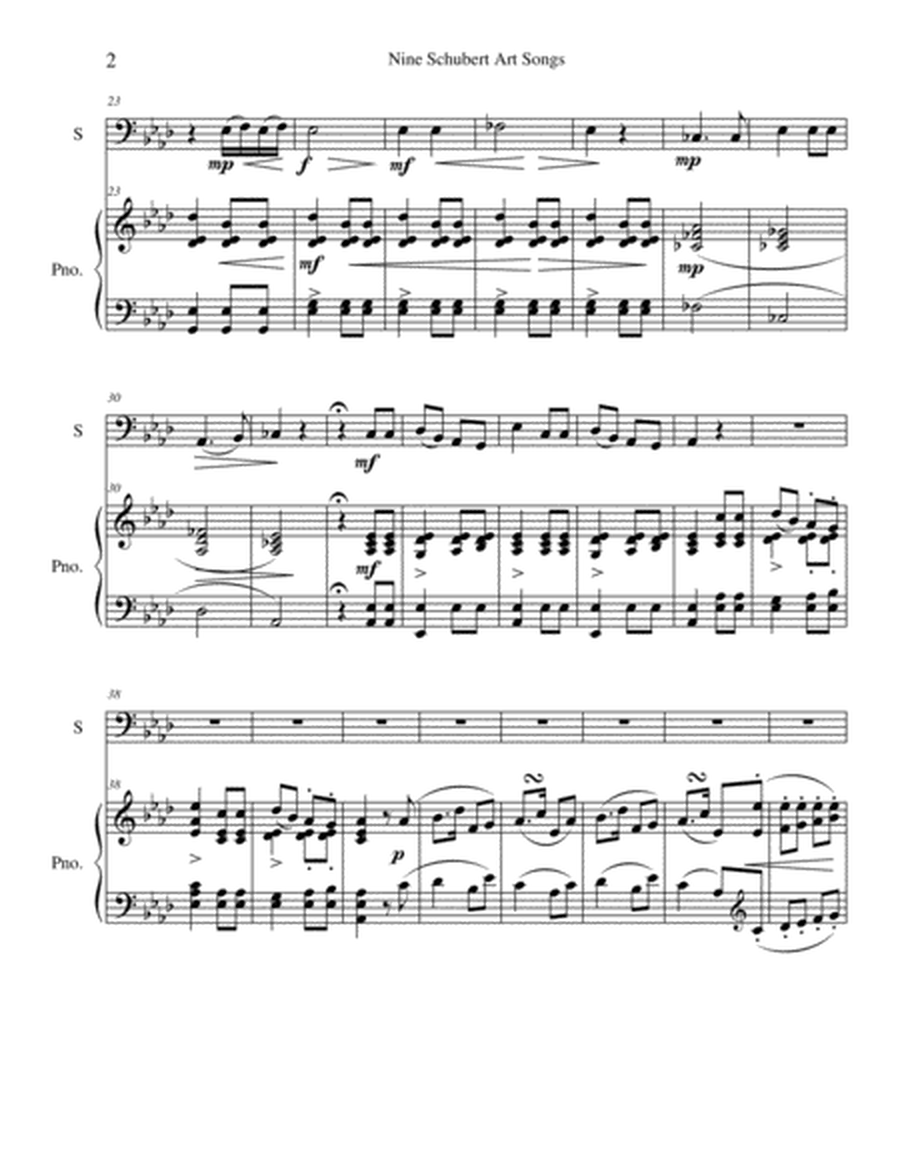 Nine Schubert Art Songs - tuba