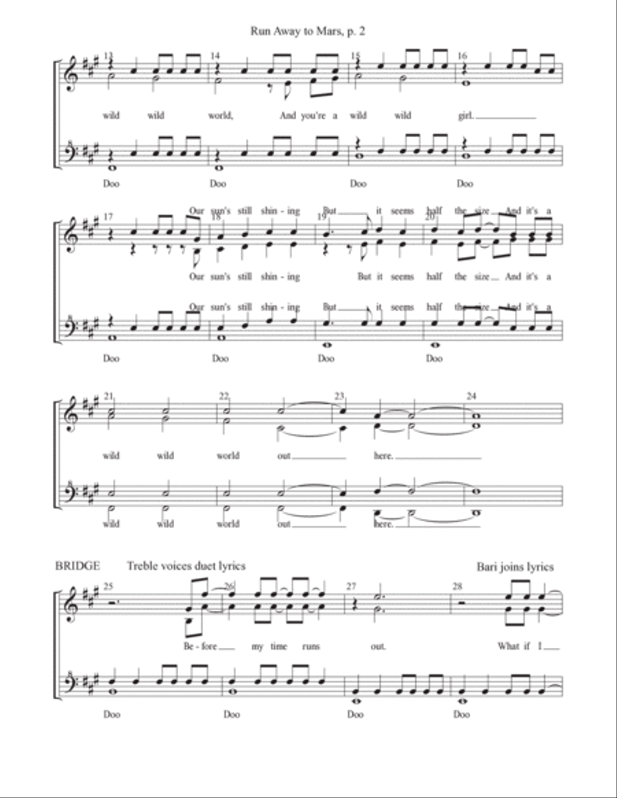 Run Away To Mars Run Away To Mars SSAA scores gallery preview page 2
