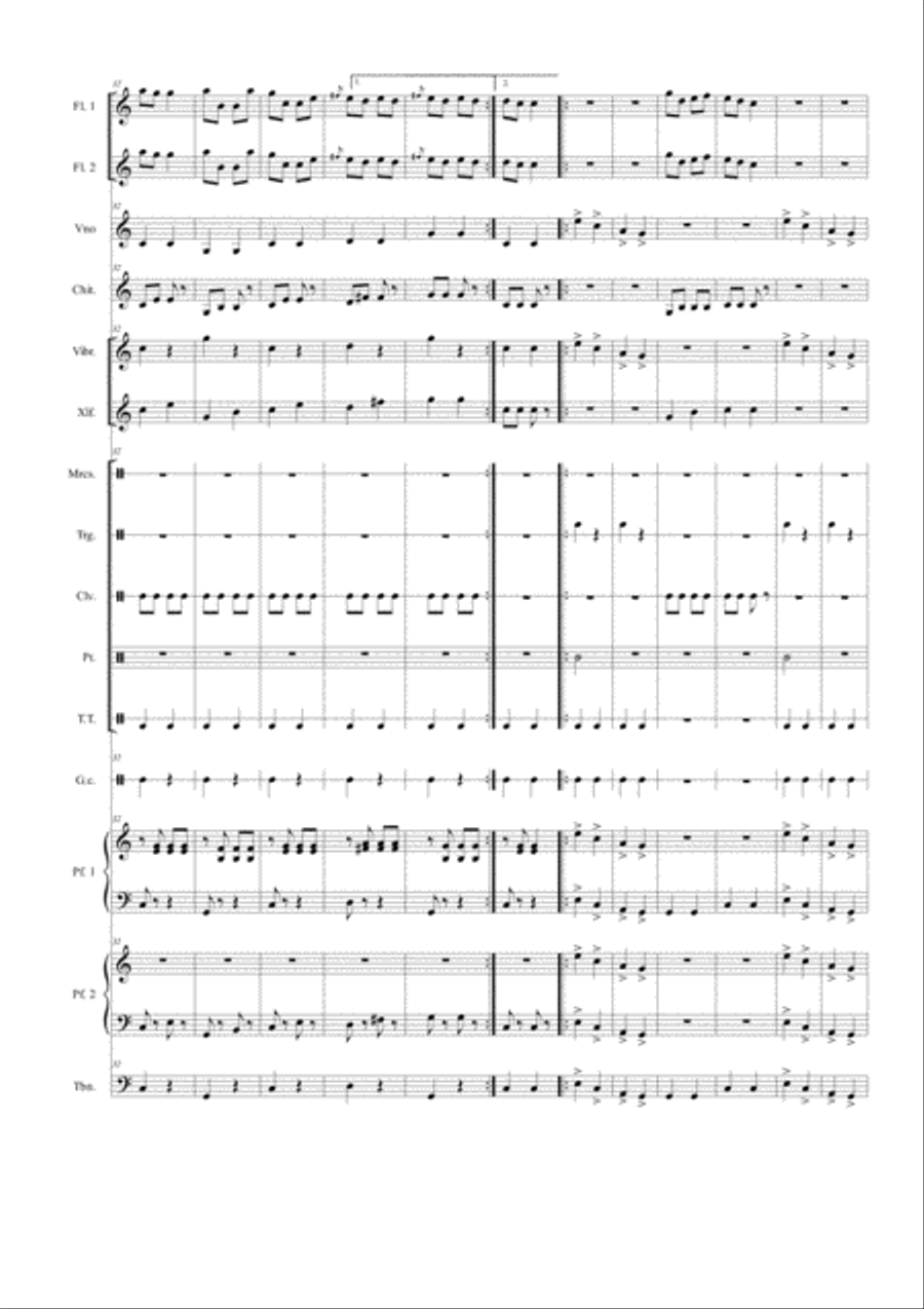 Can Can per orchestra Large Ensemble scores gallery preview page 4