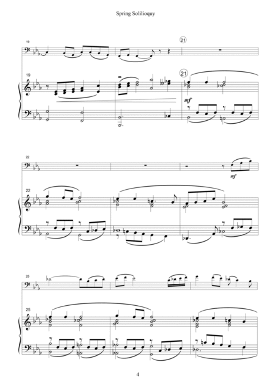 Spring Soliloquy - Bassoon Bassoon scores gallery preview page 4