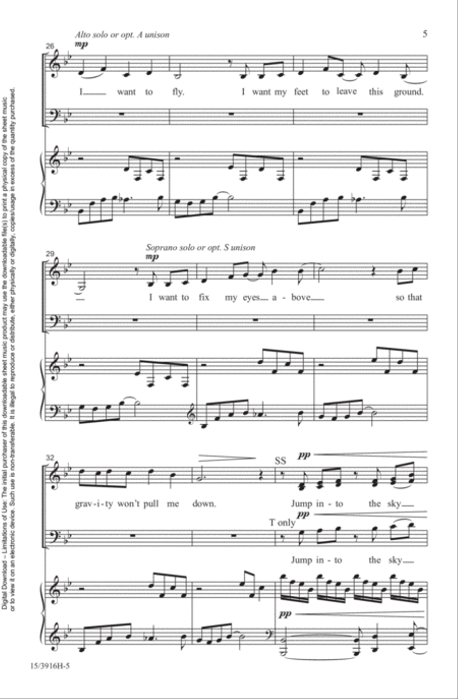 Fly Fly 4-Part scores gallery preview page 5