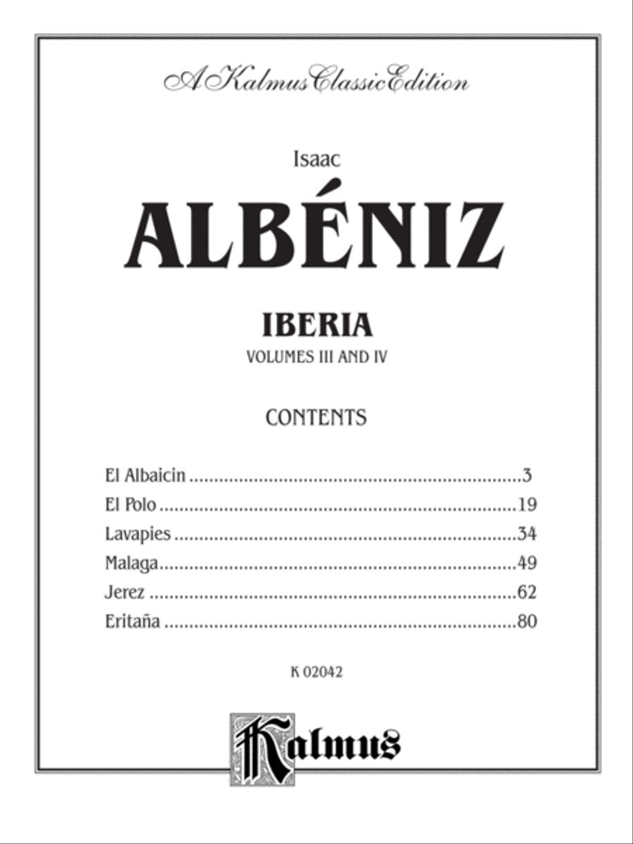 Iberia, Volumes 3 & 4 Piano Solo scores gallery preview page 2