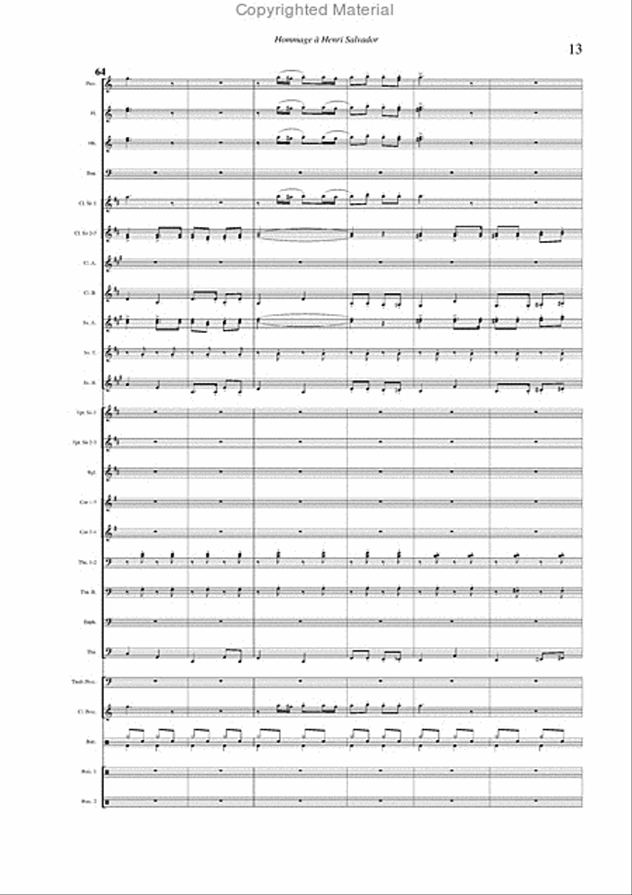 Salvador Medley Concert Band scores gallery preview page 11