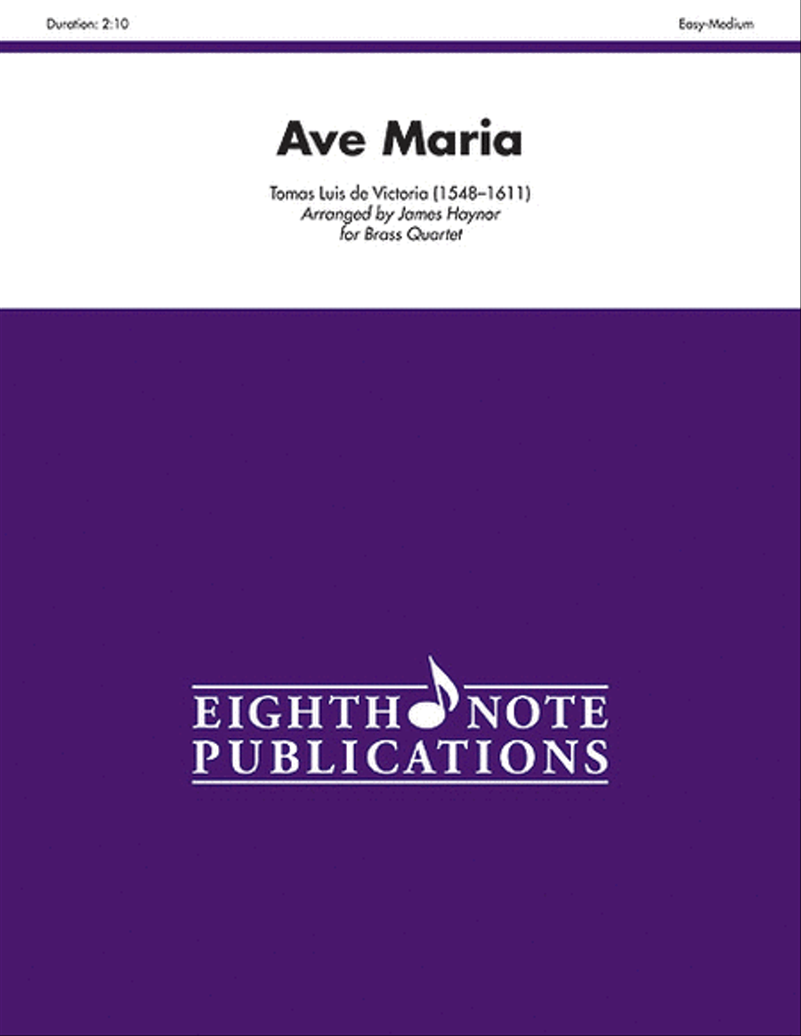 Ave Maria Brass Quartet scores gallery preview page 1