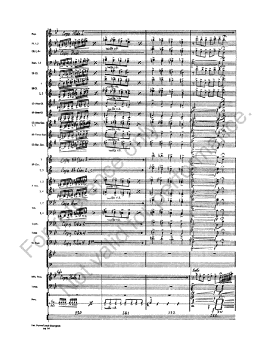 Variations On A Hymn By Louis Bourgeois Concert Band scores gallery preview page 55