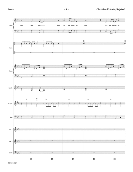 Christian Friends, Rejoice! - Instrumental Ensemble Score and Parts