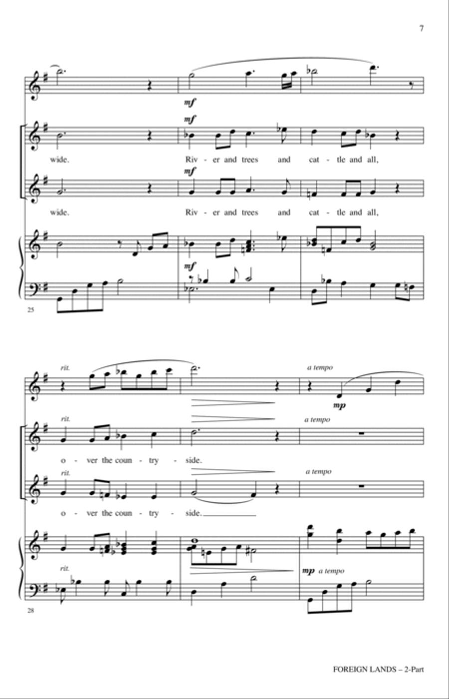 Foreign Lands Foreign Lands 2-Part scores gallery preview page 5