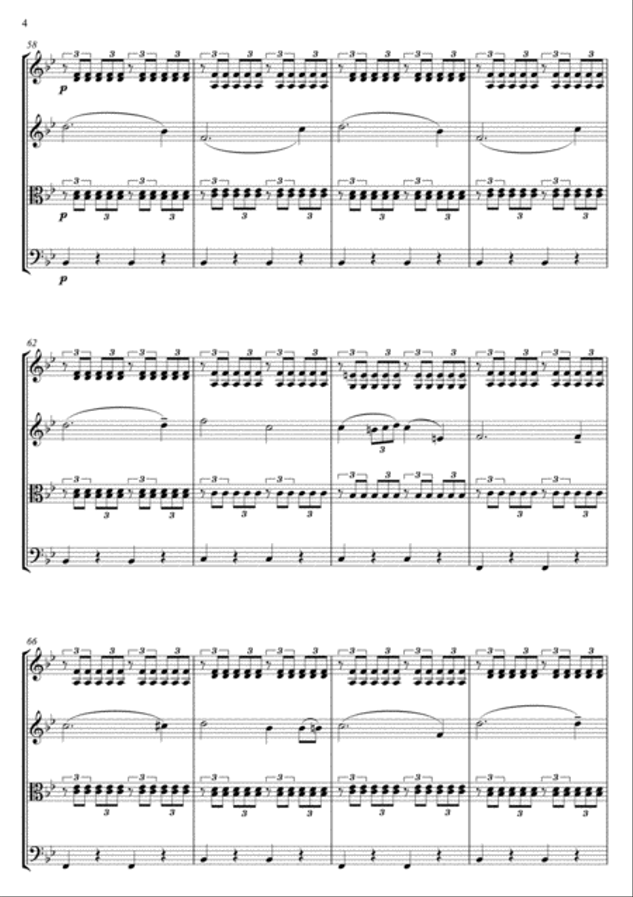 The Erlking - Der Erlkönig String Quartet scores gallery preview page 5