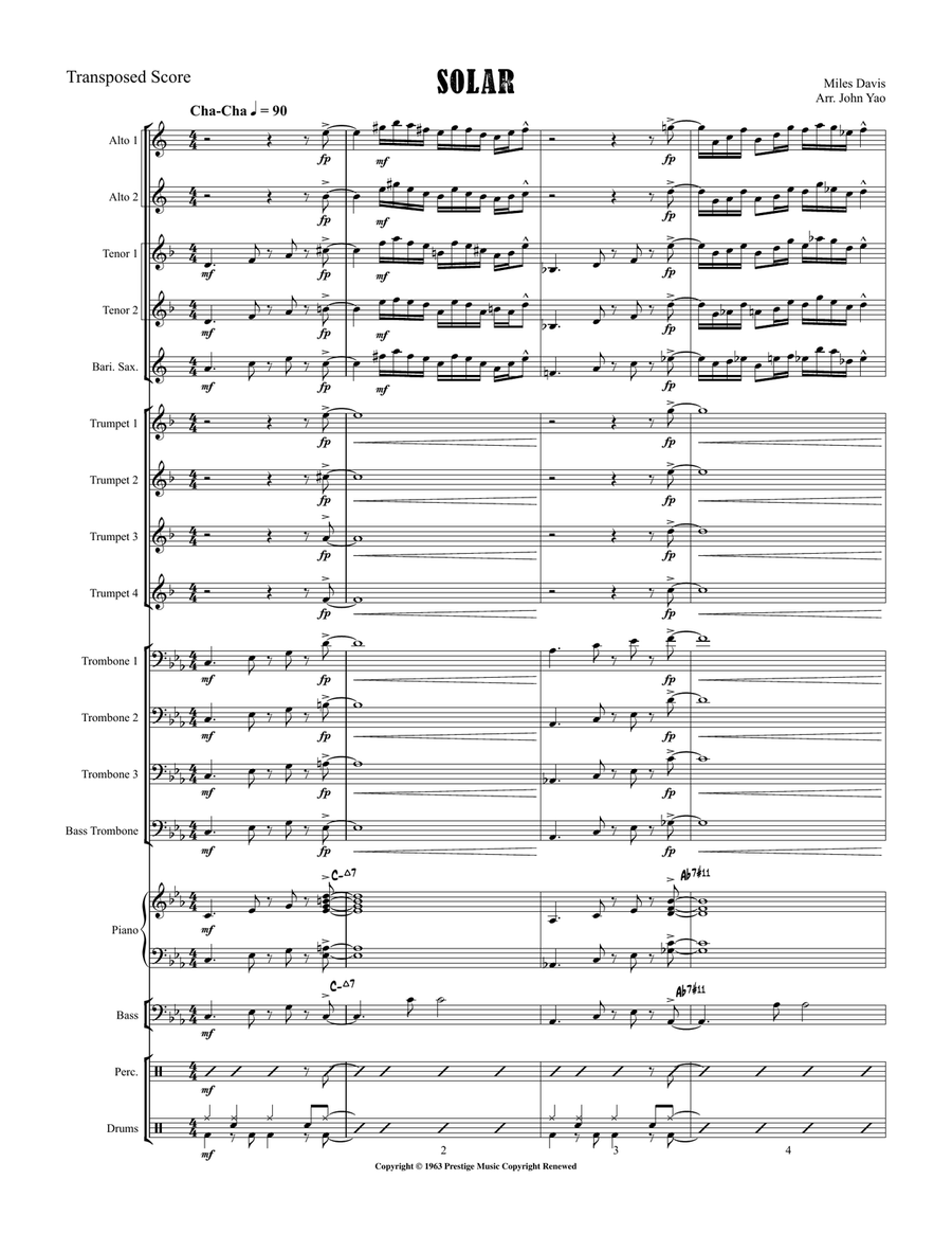 Solar Jazz Ensemble scores gallery preview page 2